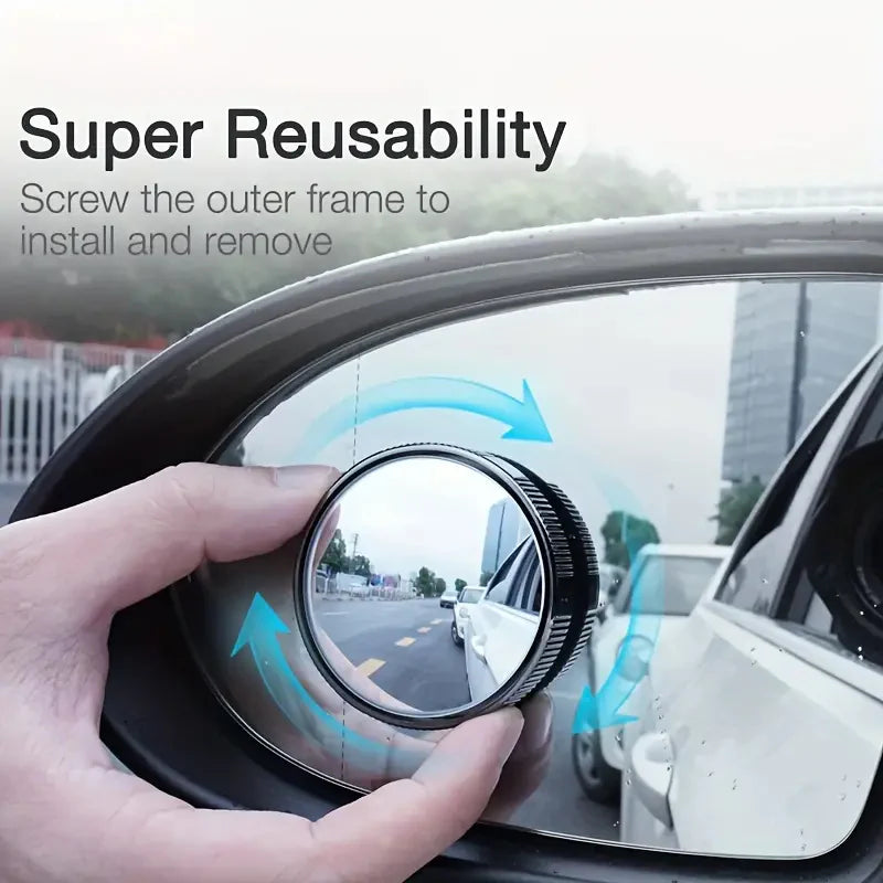 2 Inch Round Blind Spot Mirror | 🔥Pack of 2🔥 | FLAT 50% OFF SAVING