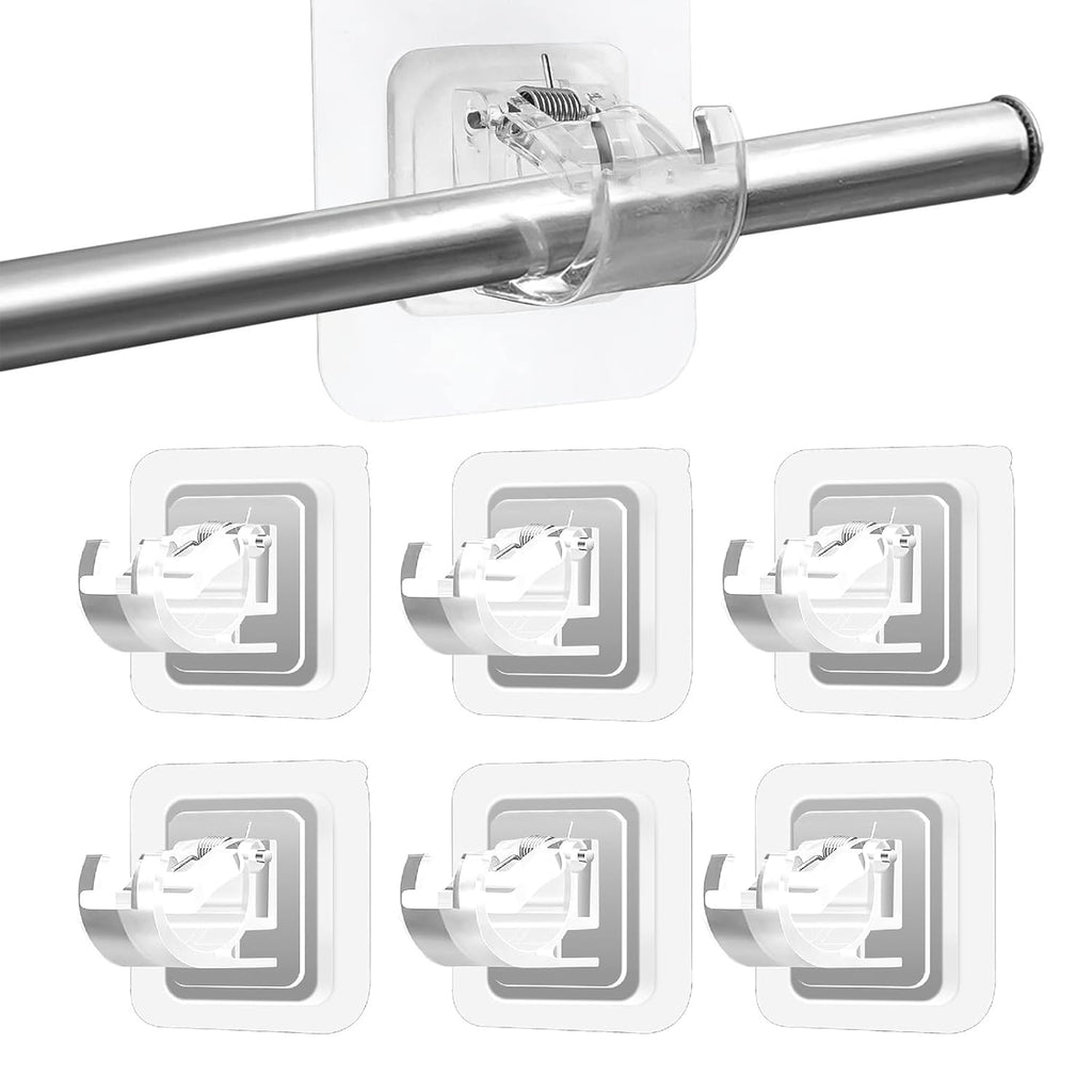 Self Adhesive Curtain Rod Holder Clips |🔥FLAT 50% SAVINGS🔥