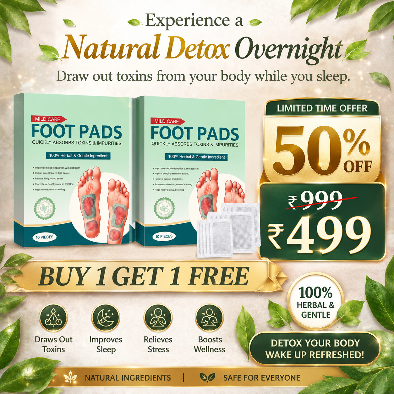 Detox Foot Patches | Buy 1 Get 1 Free